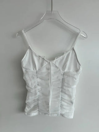 Lace Bustier Shirring Nashi