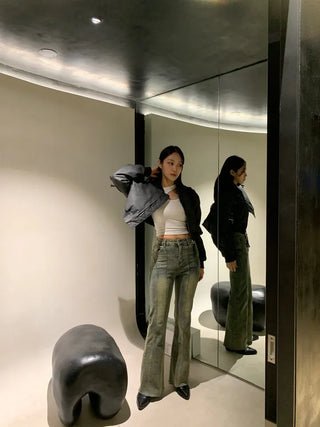 Cut-out crop sleeveless nasi crop top