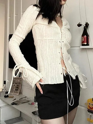 Wrinkle Corset Blouse