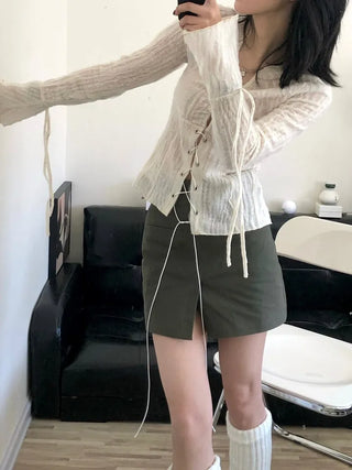 Wrinkle Corset Blouse