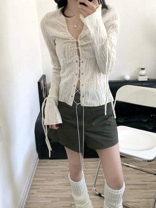 Wrinkle Corset Blouse