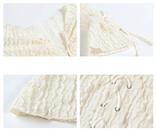 Wrinkle Corset Blouse