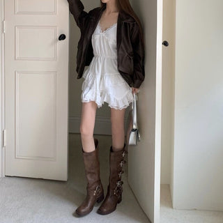 lace level one piece