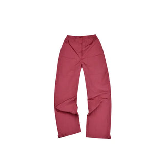 Nylon rustling loose fit wide rough pants