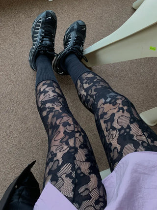 Lace Spanx Stockings Leggings