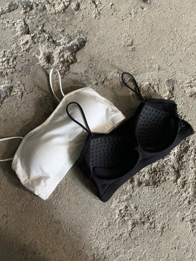 Bralette with built-in bone cap