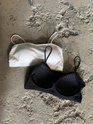 Bralette with built-in bone cap