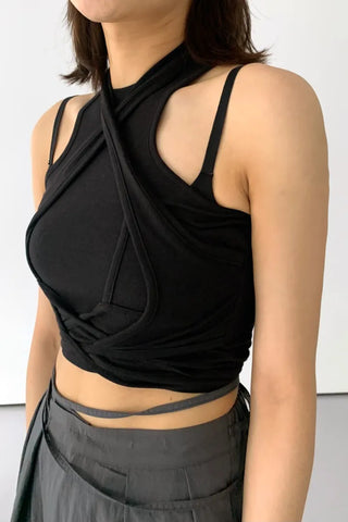 Jet Bolero Strap Layered Sleeveless Top