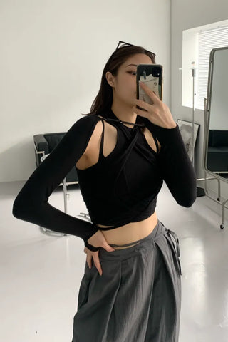 Jet Bolero Strap Layered Sleeveless Top