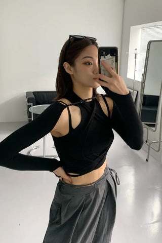 Jet Bolero Strap Layered Sleeveless Top
