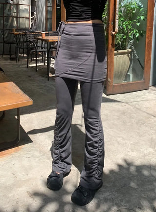 Shirring Skirt Pants Skirt Leggings