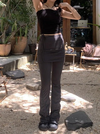 Shirring Skirt Pants Skirt Leggings