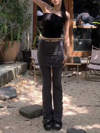 Shirring Skirt Pants Skirt Leggings