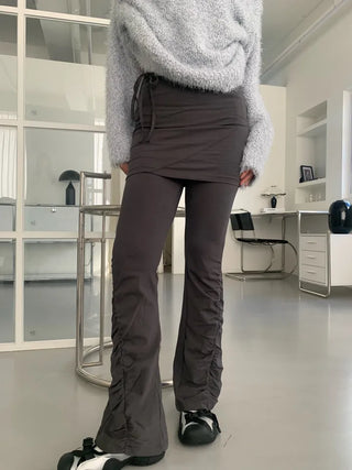 Shirring Skirt Pants Skirt Leggings