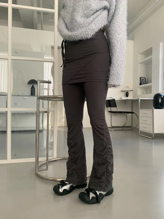 Shirring Skirt Pants Skirt Leggings