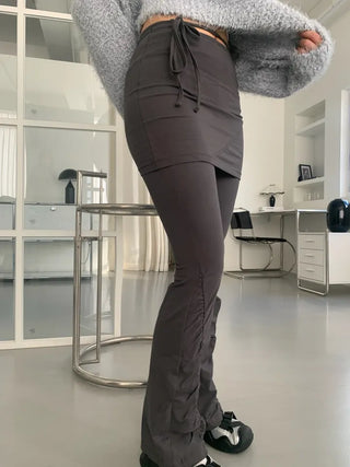 Shirring Skirt Pants Skirt Leggings