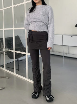 Shirring Skirt Pants Skirt Leggings
