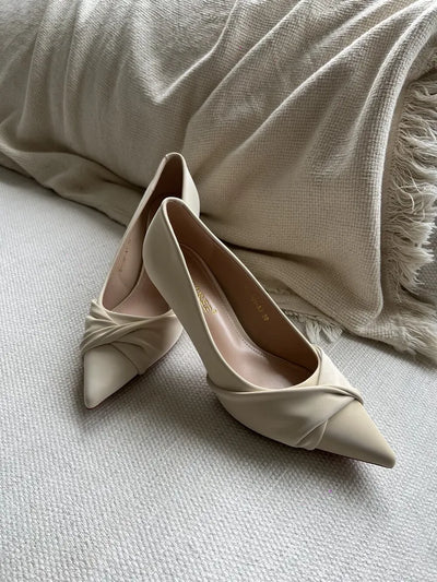 Twisted Glossy Stiletto Heel