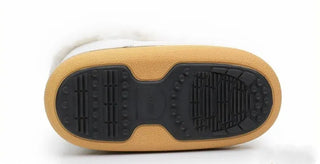 Snow padded winter fur boots