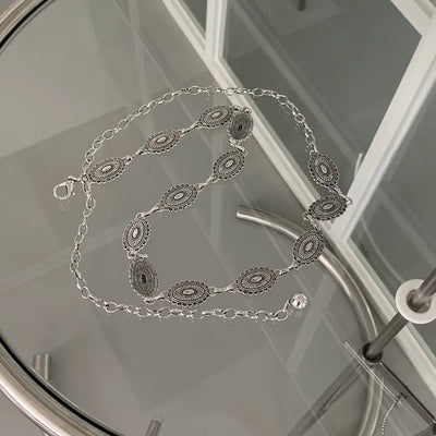 Ethnic Metal Chain Belt