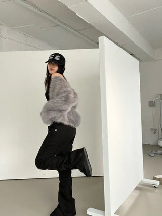 Saturday Crop Faux Fur Jacket