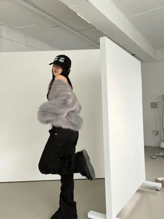 Saturday Crop Faux Fur Jacket