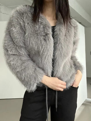 Saturday Crop Faux Fur Jacket