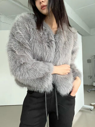 Saturday Crop Faux Fur Jacket