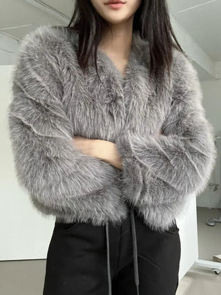 Saturday Crop Faux Fur Jacket
