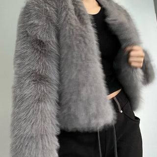Saturday Crop Faux Fur Jacket