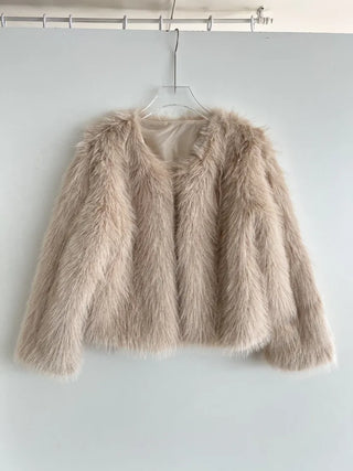 Saturday Crop Faux Fur Jacket