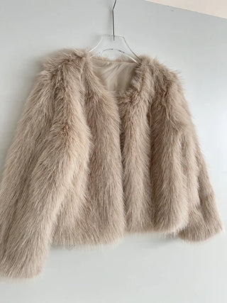 Saturday Crop Faux Fur Jacket