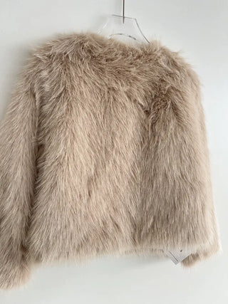 Saturday Crop Faux Fur Jacket