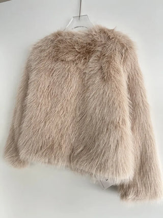 Saturday Crop Faux Fur Jacket