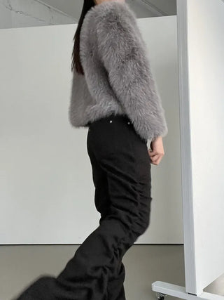 Saturday Crop Faux Fur Jacket