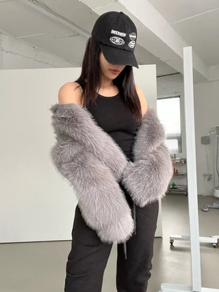 Saturday Crop Faux Fur Jacket