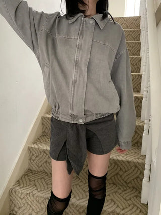 Pigment Washed Cotton Blouson