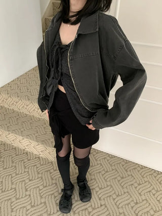 Pigment Washed Cotton Blouson