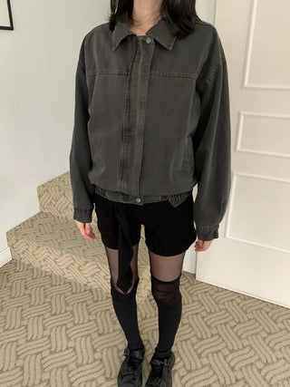 Pigment Washed Cotton Blouson