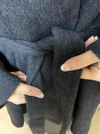 Barebelt Loose Fit Cardigan Handmade Wool Coat