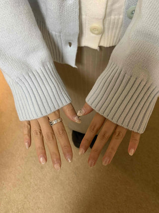 Puff Fur Cuff Ribbed Crop Cardigan