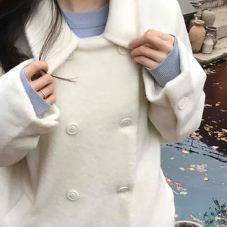 Marine Button Cropped Peacoat