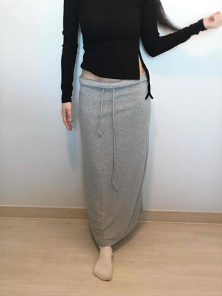 Beaded Slash Neckline Cozy Fit Long Sleeve T-shirt