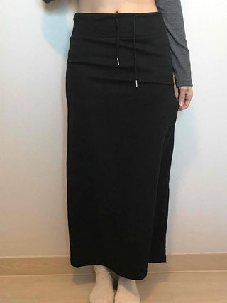 Modern Simple Elastic Slim H-Line Long Skirt