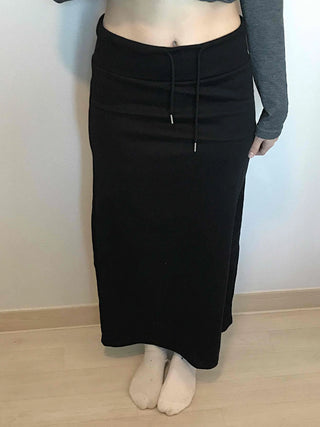 Modern Simple Elastic Slim H-Line Long Skirt