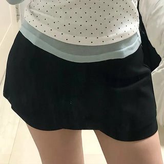 Damu Simple Basic Mini Pants Skirt
