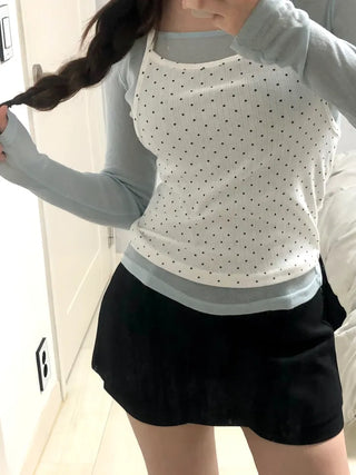 Damu Simple Basic Mini Pants Skirt