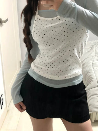 Damu Simple Basic Mini Pants Skirt