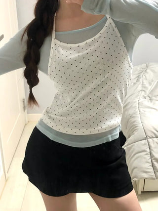 Damu Simple Basic Mini Pants Skirt
