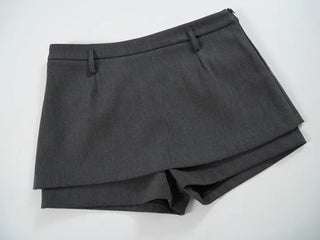 Damu Simple Basic Mini Pants Skirt